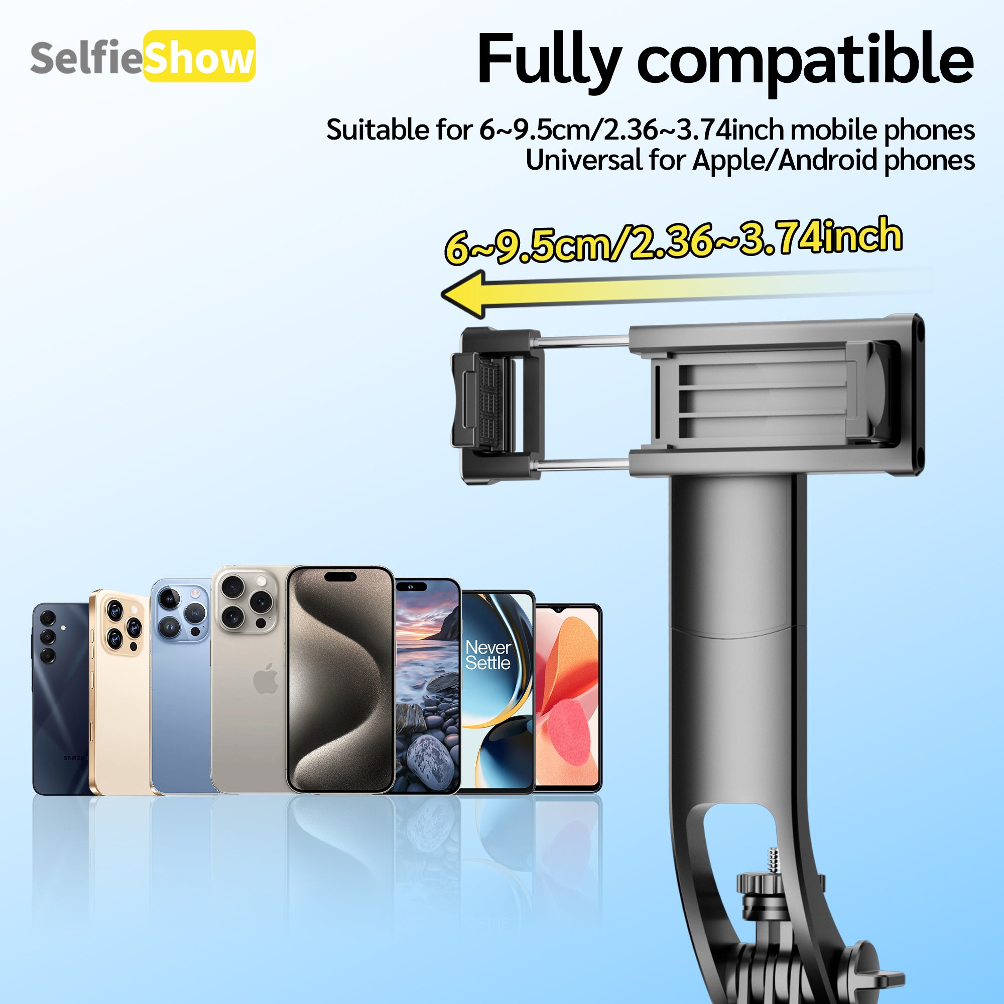 70in AI Face Tracking Tripod with Remote & Gesture Control
