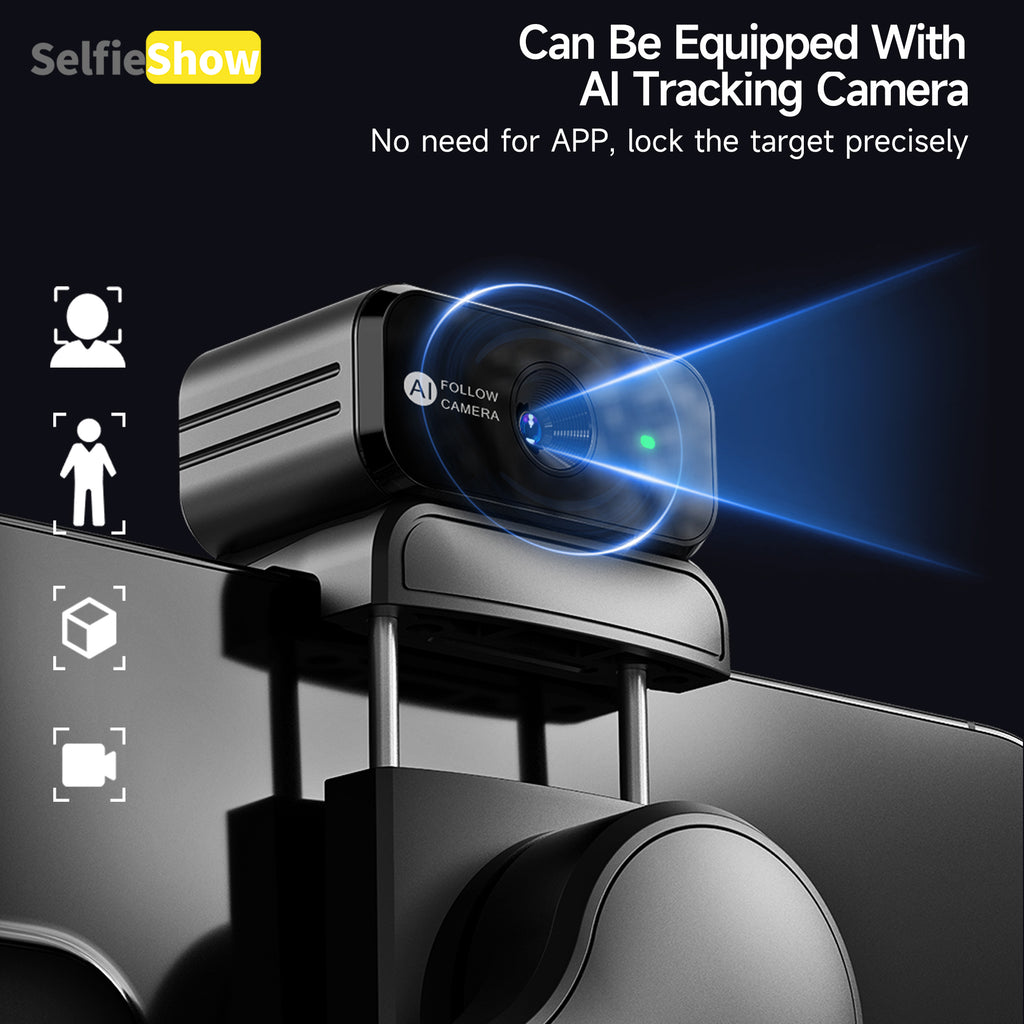 AI Face Tracking Gimbal Stabilizer – 3-Axis Stabilization, Gesture Control & Built-In Fill Light