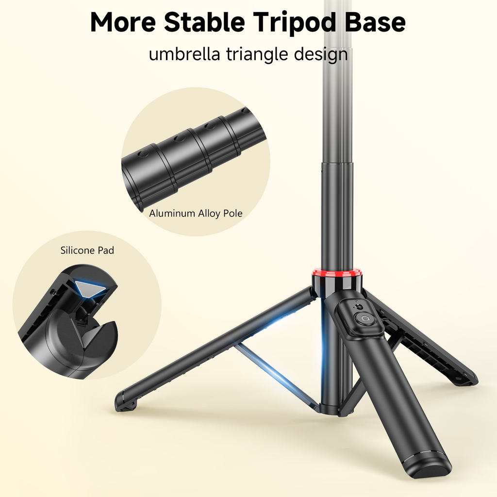 51.6" Adjustable Tripod Selfie Stick for Content Creators