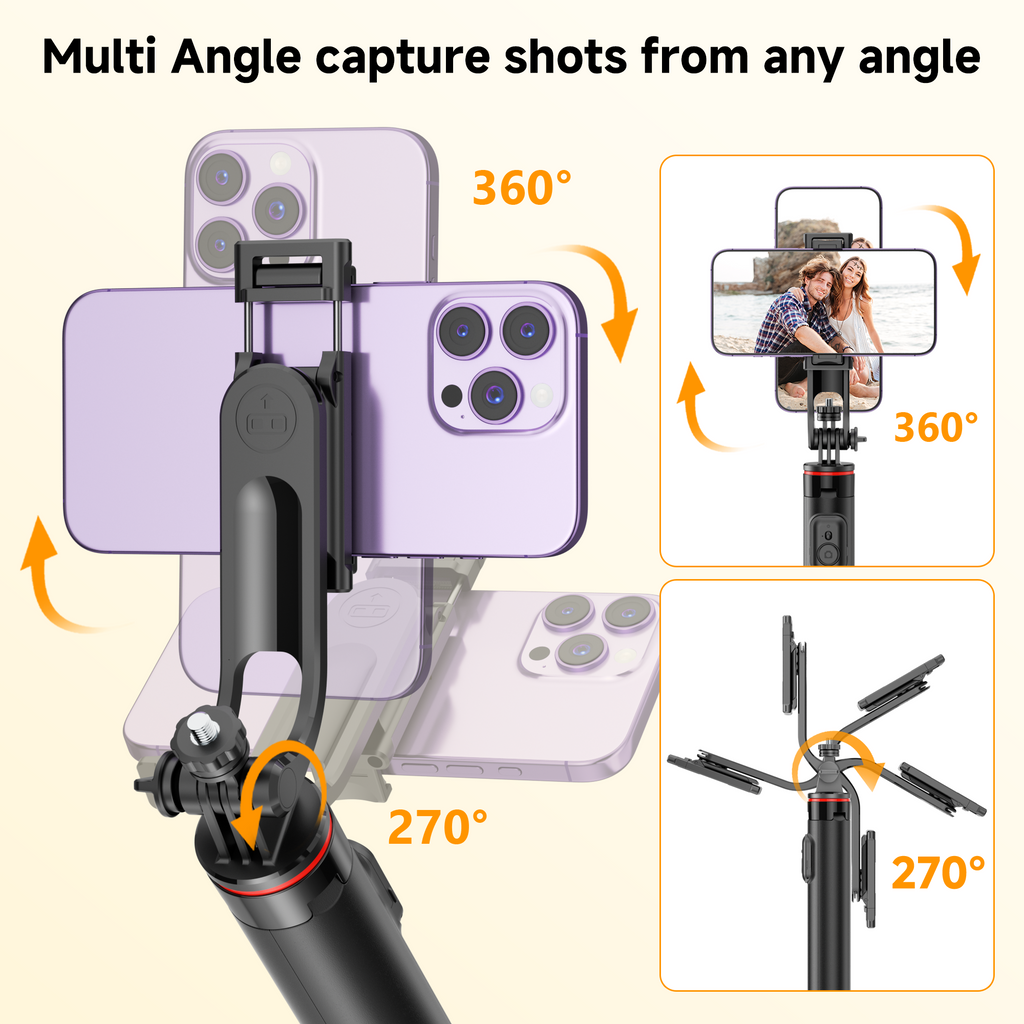 51.6" Adjustable Tripod Selfie Stick for Content Creators